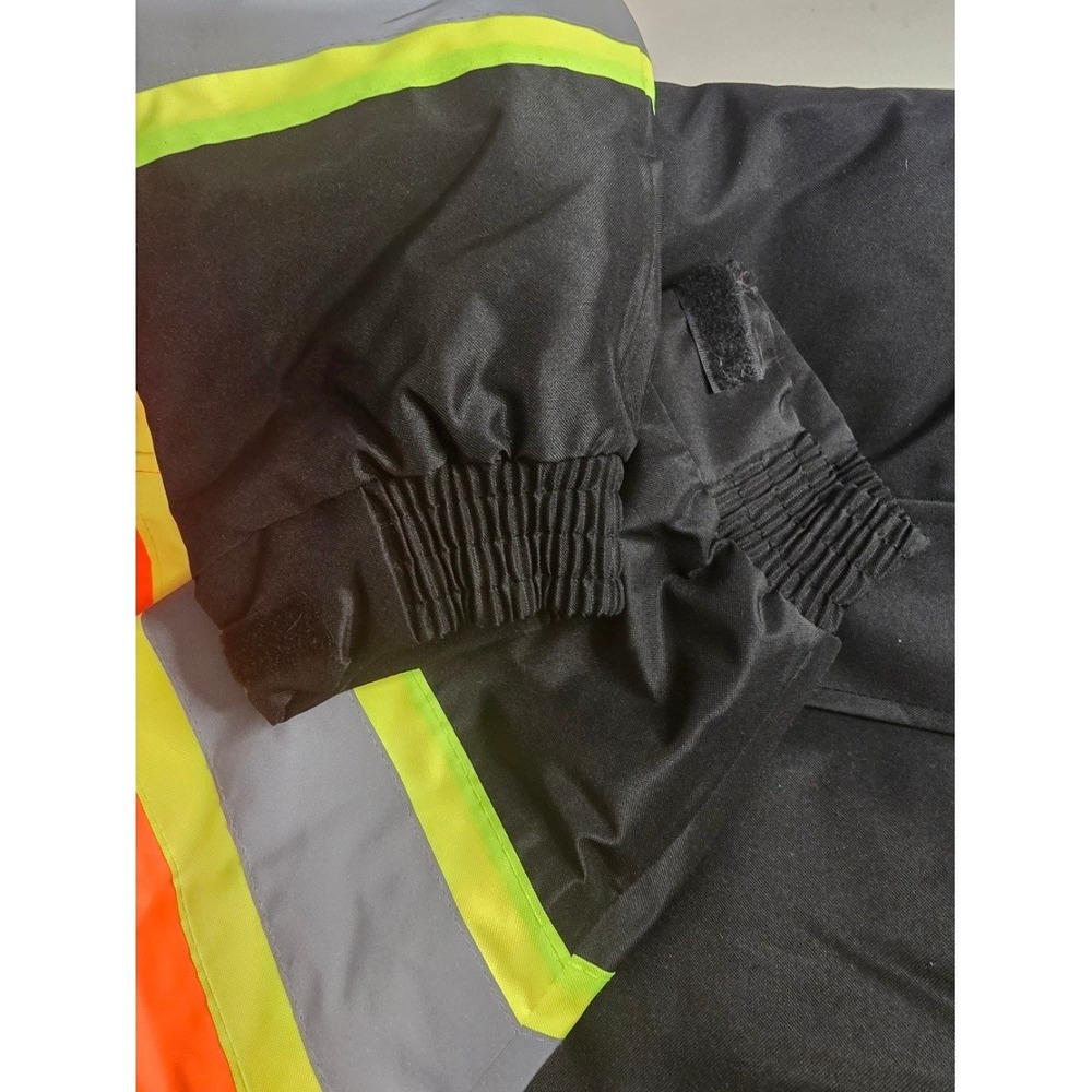 Hi VIS Size MEDIUM Jacket JK Safety Type R Class 3 Quilted Bomber Coat - Picture 3 of 6